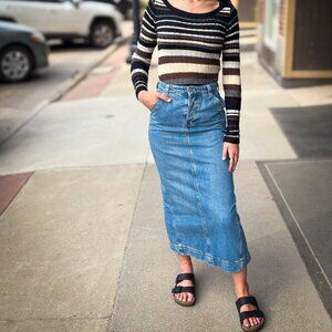 free people Francisco Denim Maxi - Head Over Heels